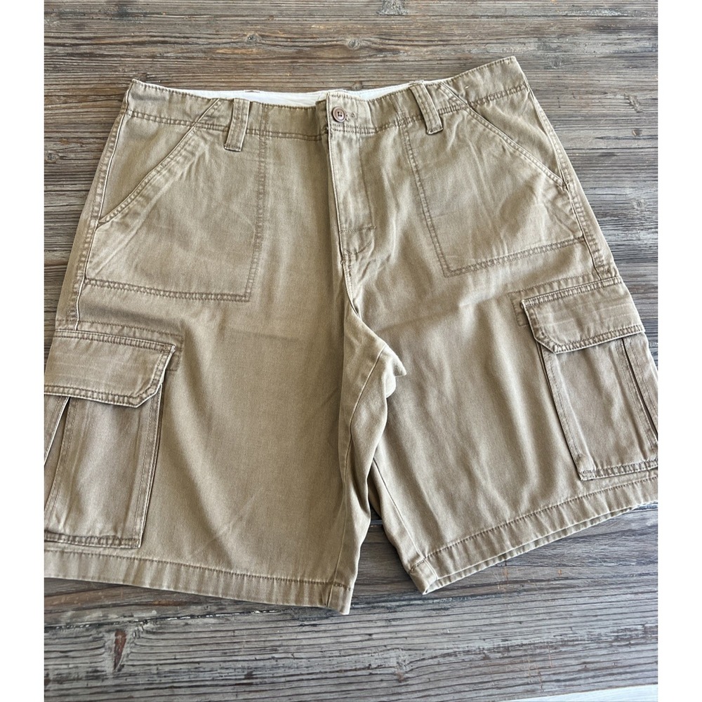 Men's Roebuck & Co. Khaki Cargo Shorts - Size 40